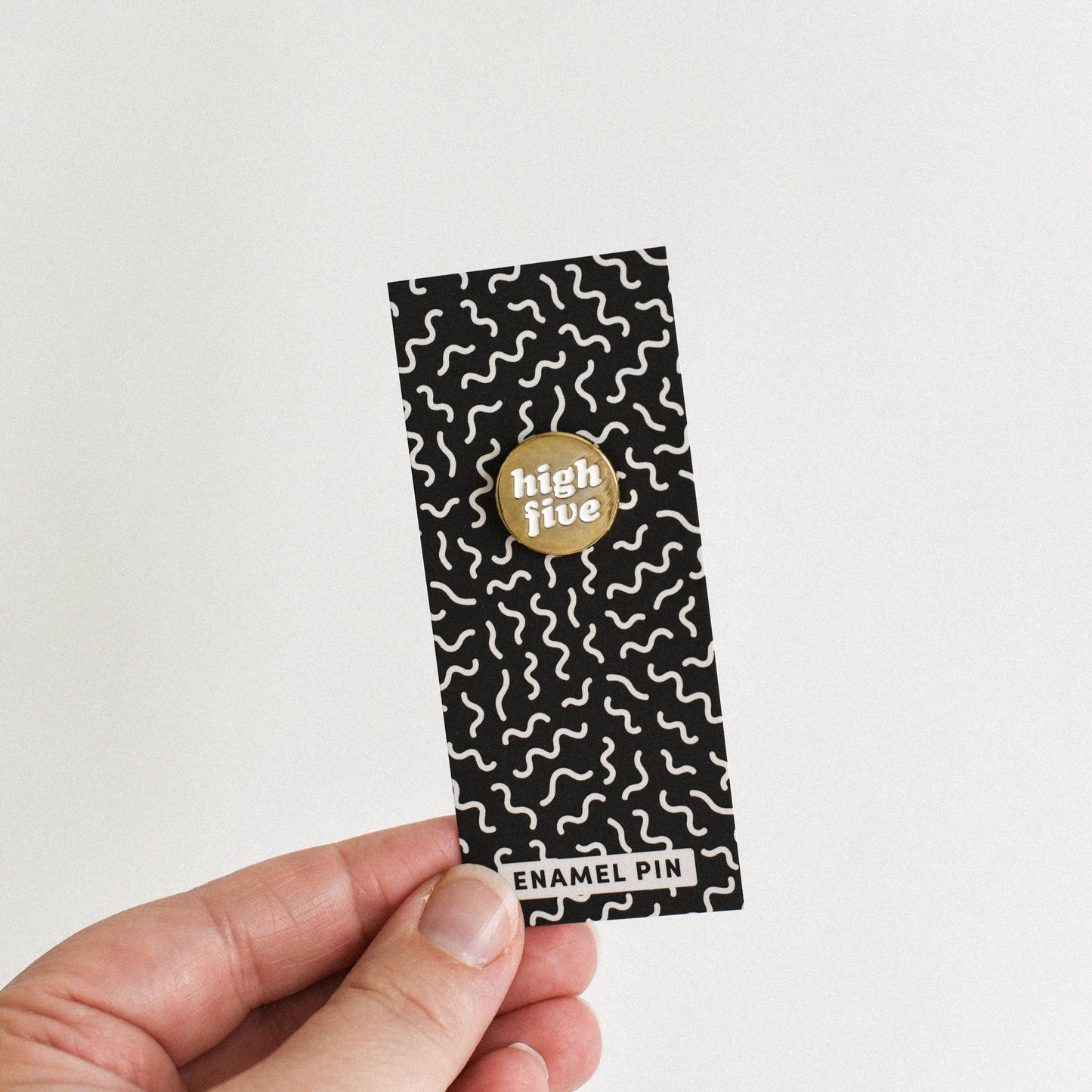 High Five Enamel Pin