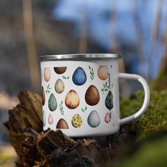 Egg Pattern Enamel Camp Mug