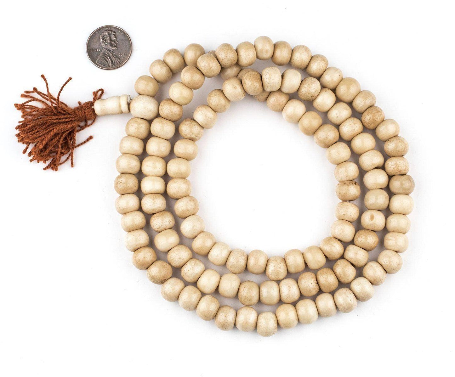 10mm Vintage-Style Mala Bone Beads