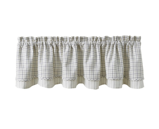 Jam Jar Lined Layered Valance | 16" X 72"