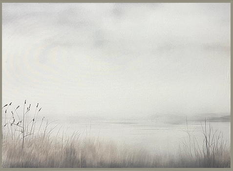 34x44 Hairline Frame - Lake