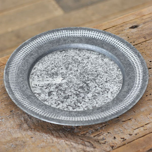 White Wash Plate Charger