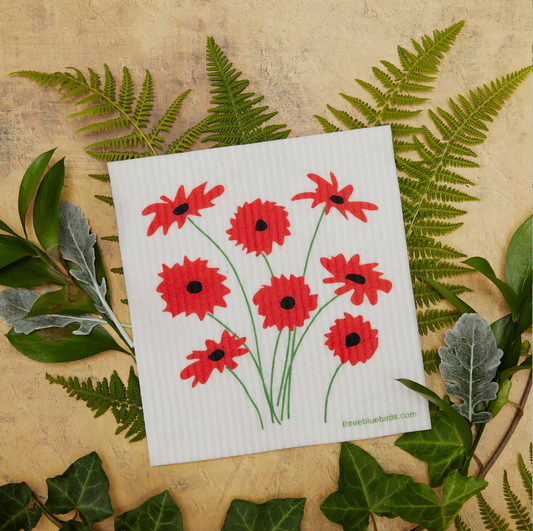 Gerbera Swedish Dishcloth