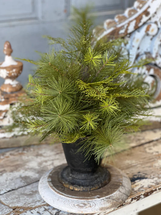 Stone Pine Hemlock Sphere | 12"