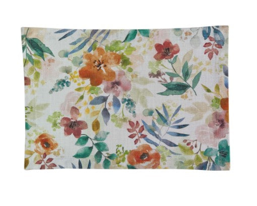 Amber Floral Printed Table Linens