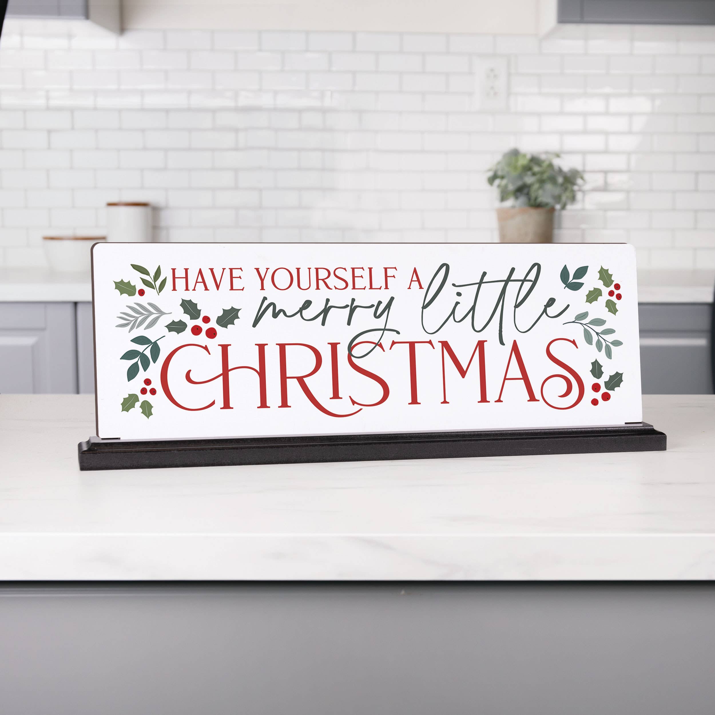 Have Yourself A Merry Little Christmas Ornate Tabletop Décor