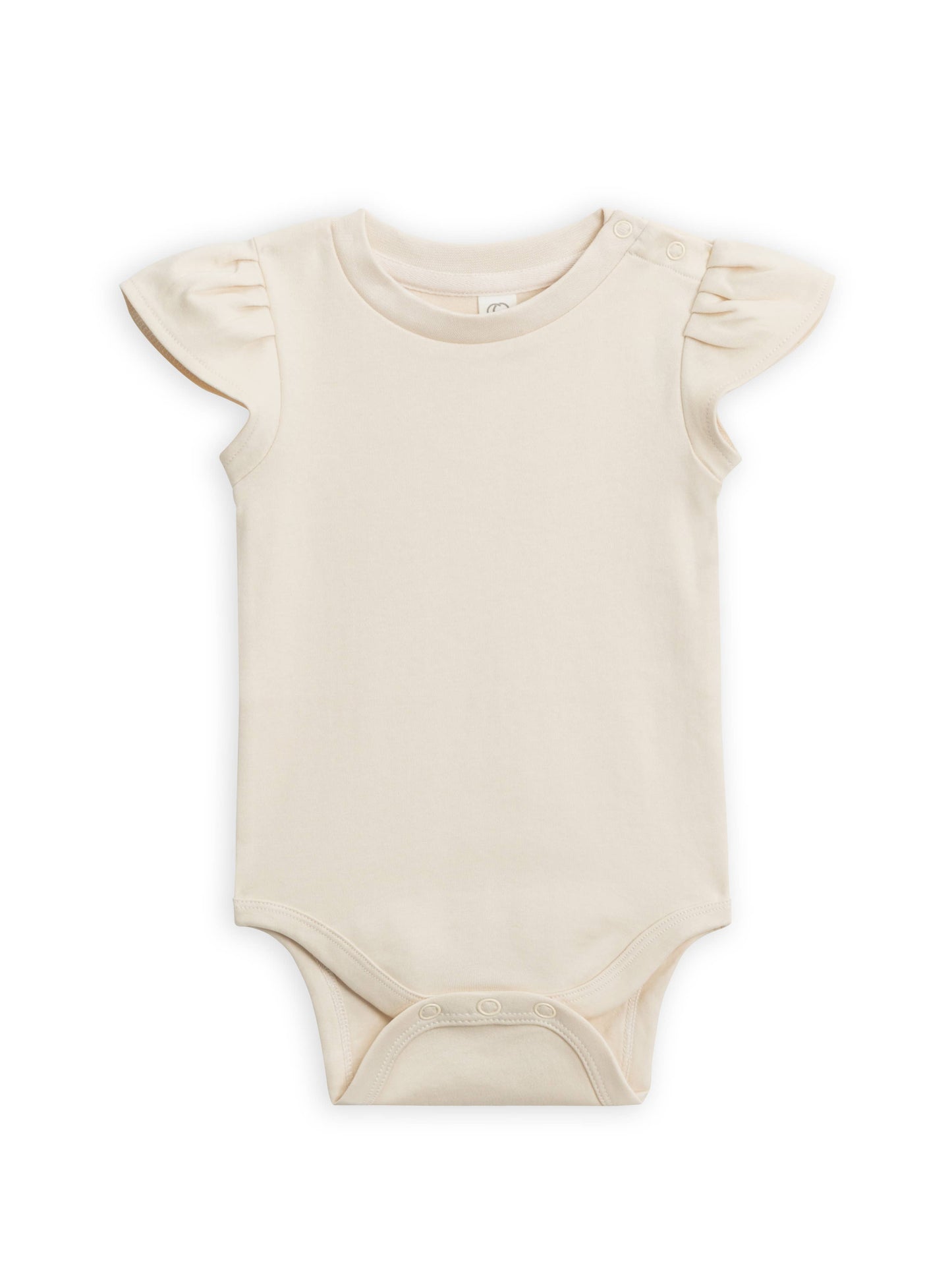 Pearl Petal Sleeve Bodysuit - Natural