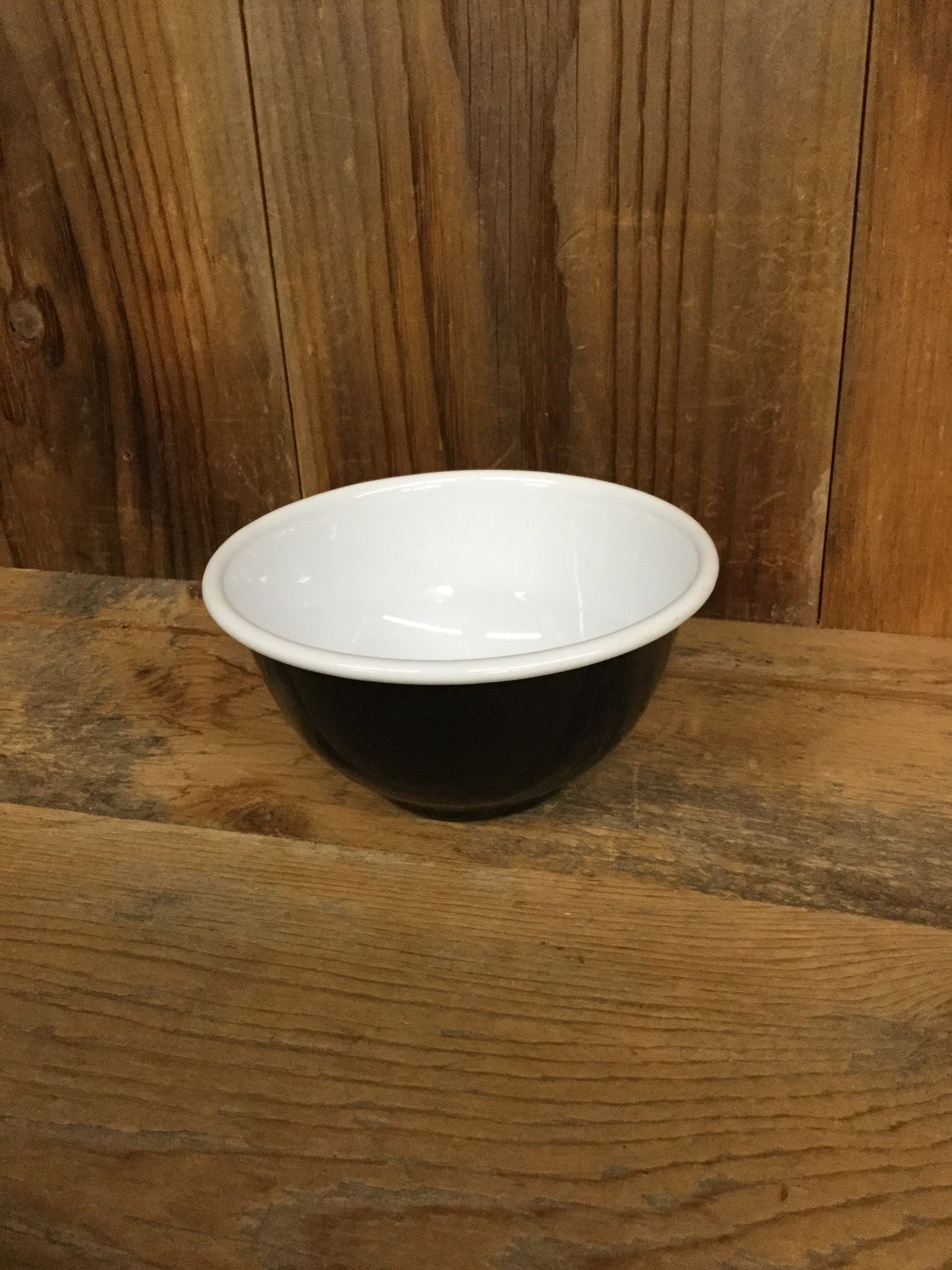 Enamelware - Black with White Trim