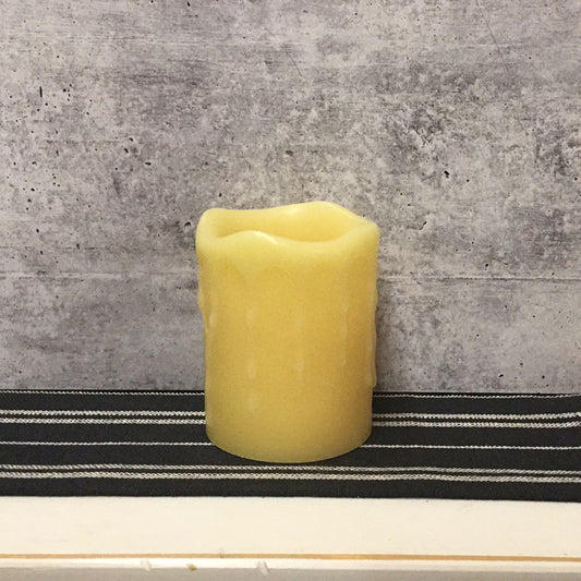 Drip Battery Candle | Ivory