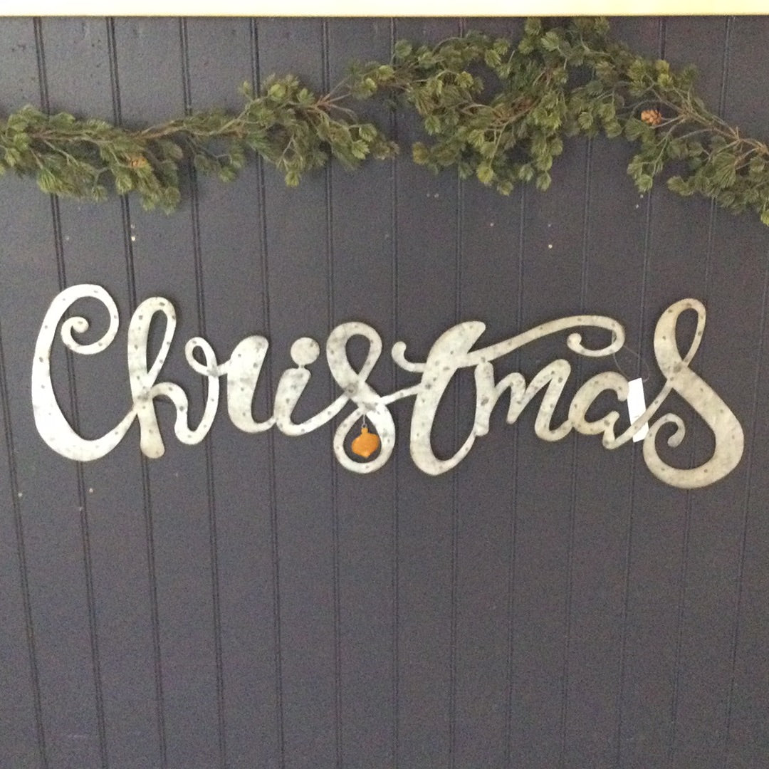 Metal Christmas Sign