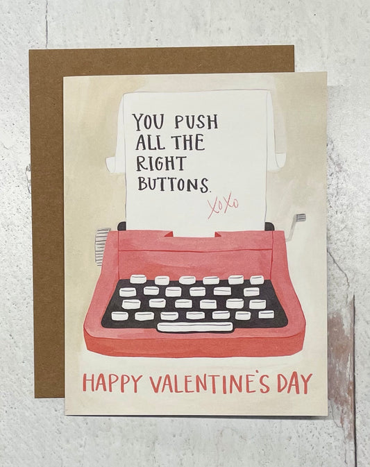 Valentine Typewriter | Greeting Card