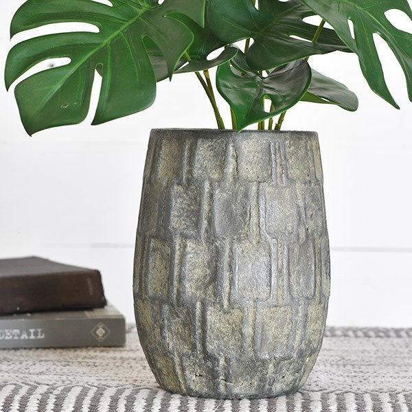 Check Stonewash Planters